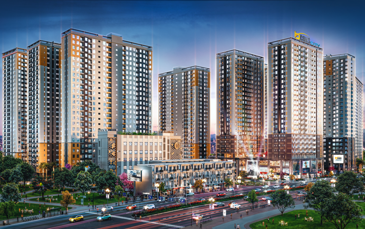 Hình ảnh dự án bcons city tại Dĩ An Bình Dường nằm trên đường Thống Nhất